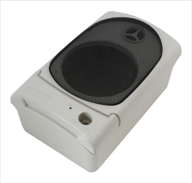 PC051 220 * 135 * 96 mm Free Sample Light Grey Small ABS Plastic IP67 Sound Enclosure for Outdoor Speaker