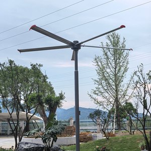 Portable HVLS <b>Stand</b> Fan 5m Large Outdoor Pole Fan Speed <b>Controller</b> Aluminum Magnesium Blades 500 OEM <b>Stand</b> Fan for Warehouse - Product Image 2