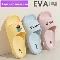 Sandales d'été unisexe à bout ouvert, personnalisables avec logo, antidérapantes, respirantes, imperméables, en EVA épais, pour loisirs en extérieur, directement de l'usine