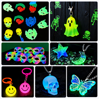 LEQU Happy And Fun - Polvo Luminoso de 12 Colores para Decoración de Uñas y Manualidades con Resina