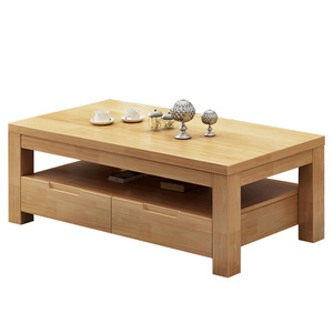 Solid Wood <b>Coffee</b> <b>Table</b> With Storage Modern Living Room Furniture For Small Apartments Rectangle Design - Product Image 4