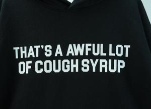 Sudadera con Capucha Unisex de Algodón 100% Pesado con Estampado de Hip Hop y Diseño 'THAT'S A AWFUL LOT OF COUGH SYRUP', Estilo Urbano Oversize para Hombre - Product Image 4