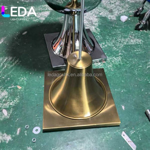 LEDA Wholesale Luxury Metal Flower Vase <b>Gold</b> Silver White <b>Black</b> Vase Shaped Wedding Table Centerpiece <b>Decoration</b> Elegant - Product Image 4