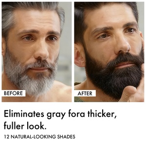 Tinta Premium <span class=keywords><strong>per</strong></span> Barba da <span class=keywords><strong>Uomo</strong></span>, Colorazione Istantanea <span class=keywords><strong>per</strong></span> Baffi e Barba, Copertura <span class=keywords><strong>per</strong></span> <span class=keywords><strong>Capelli</strong></span> Marroni Medi e Grigi, Facile Applicazione - Product Image 2