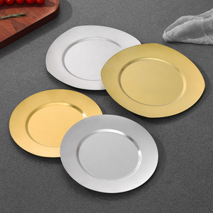 Assiettes à fruits de fête en gros, assiettes à café et à thé, vaisselle de cuisine, vaisselle en métal, assiettes en acier inoxydable pour restaurant - Product Image 1