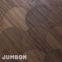 Parquet en bois massif Noyer noir naturel Sol géométrique pour projets de rénovation de villas de luxe