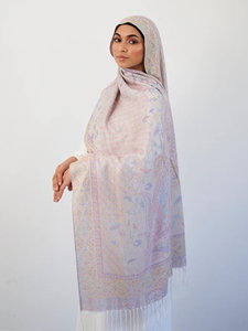 Chal de Cachemira Jacquard Personalizado de Alta Calidad Yomo 2025, Bufanda para <span class=keywords><strong>Mujer</strong></span>, Estilo Étnico, Borla de Moda, Transpirable, Agradable al Tacto - Product Image 3