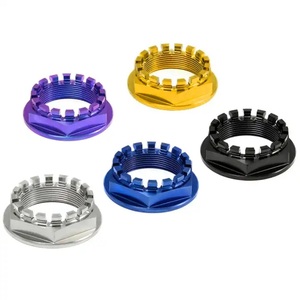 Castle Nut M10 Metric Anodized Finish Hexagon Shape Right Hand <b>Thread</b> General Industry Use - Product Image 3
