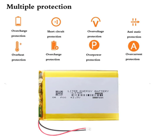 แบตเตอรี่ลิเธียมโพลิเมอร์ไอออนแบบชาร์จได้ 3.7V 7.4V 6060100 5000mAh พร้อมหัวต่อ <span class=keywords><strong>JST</strong></span> 2.0 มม. สำหรับแท็บเล็ตพีซีแล็ปท็อป - Product Image 2