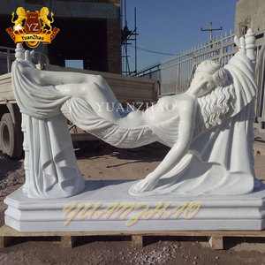 Decorazione esterna a grandezza naturale Sexy statua di marmo di venes nuda scultura donna nuda statua di marmo per la vendita - Product Image 4
