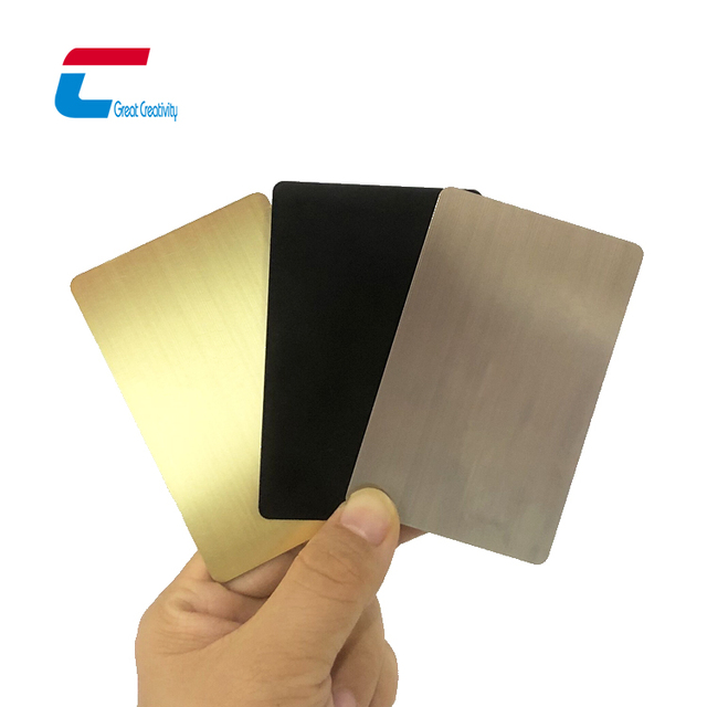 Personalized Black Gold Silver Nfc Metal Card Chip Hidden Nfc Hybrid Metal Card