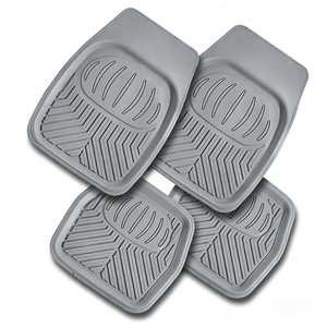 Tapis de sol de voiture universels en PVC et caoutchouc noir de haute qualité, ensemble complet 4/5 pièces toutes saisons pour véhicules - Product Image 1