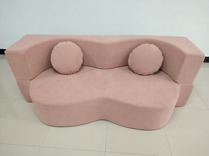 Sofá Seccional Convertible Personalizado <span class=keywords><strong>en</strong></span> Terciopelo Gris Carbón, Ideal para Villas, Parques y Escuelas, con Elevador, Cálido y Compacto para Recepción - Product Image 6