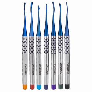 ชุดเครื่องมือถอนฟัน Dentovos PDLElevators 7 ชิ้น พรีเมียม ผลิตจากเหล็กกล้าไร้สนิม 420 ขัดด้านเคลือบพลาสมา สำหรับมืออาชีพ - Product Image 2