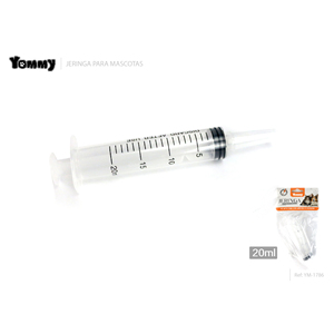 Siringa Veterinaria Riutilizzabile in Plastica da 20ML con Ago a Bocca Lunga per Alimentazione e Abbeveraggio di Animali - Product Image 1