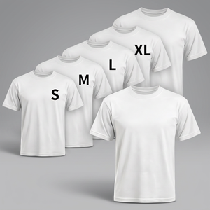 Men's <b>White</b> Cotton O-Neck Short <b>Sleeve</b> <b>T</b>-<b>Shirt</b> Regular Fit Blank Design Casual Style Jersey Fabric Breathable - Product Image 3