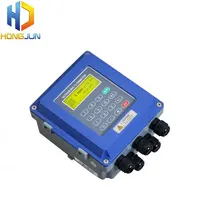 HUF725 4-20mA RS485 Klem Op Clear Water Ultrasone Flowmeter