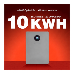 แบตเตอรี่ Growatt Lcd 48v200ah 100ah 280ah 5kw 10kw 15kw 20kwh พร้อมระบบ Smart Bms สำหรับบ้าน แบตเตอรี่ Lifepo4 แบบติดผนัง พร้อม Wifi - Product Image 1