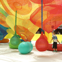 Ropecube Arco Iris Crochet cuerda de escalada red parque infantil para parque temático al aire libre e Interior Parque de Atracciones equipo de paseos