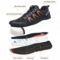 Chaussures de sécurité OEM unisexe TKA mi-montantes légères, anti-choc, isolées, en daim et toile, avec fourrure, pour l'hiver et l'usine