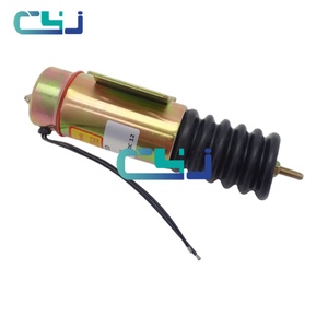 Solénoïde d'arrêt de carburant D513-A32V12 D513A32V12 2001-12E2U1 200112E2U1 pour excavatrice, électrovanne d'arrêt, électrovanne d'extinction - Product Image 6