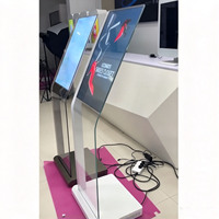 Écran publicitaire numérique sur pied de 30 pouces, totem publicitaire, affichage publicitaire Android, écran tactile, kiosque intérieur, CMS SDK