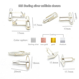 <span class=keywords><strong>925</strong></span> <span class=keywords><strong>gemelli</strong></span> con chiusura a levetta in <span class=keywords><strong>argento</strong></span> Sterling per matrimonio o regalo eleganti fermacravatte - Product Image 2