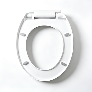 Asiento de Inodoro Abierto por Delante DMR 2007, Diseño Moderno, <span class=keywords><strong>Tapa</strong></span> de Plástico PP, Cierre Lento, Liberación Rápida, Alta Calidad, 1 Año de Garantía para Hoteles - Product Image 3