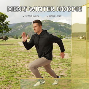 Nueva Llegada Sudadera con Capucha de Punto para Hombre, Sólida, de Invierno, Transpirable, de Secado Rápido, Manga Larga, Cortavientos, para Gimnasio y Fitness, con Bolsillo - Product Image 2