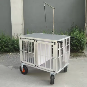 Chariot de salon pour animaux de compagnie USMILEPET à double compartiment, <span class=keywords><strong>cage</strong></span> de salon de haute qualité pour chats et chiens - Product Image 2