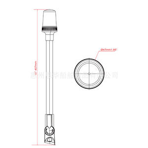 16 12V-24VDC LED Surround Light Adjustable Stainless Steel <b>Anchor</b> for Yacht/Boat with Used Condition - Product Image 1