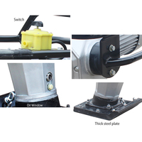 Compacteur vibrant électrique haute fréquence IDEAL HCD110 3 kW, force d'impact 13 kN, 110/220/380 V