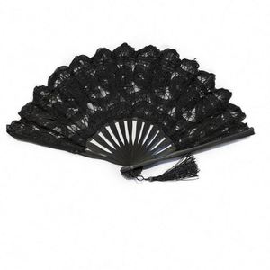 Abanico de Encaje Plegable con Diseño Personalizado, Abanico de Ganchillo Exquisito para Decoración de Fiestas, Eventos, Regalos Empresariales y Recuerdos de Boda - Product Image 2