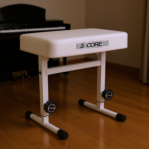 Taburete de Piano de 5 Niveles con Altura Ajustable de 17-22 Pulgadas, Tapizado en Cuero PU, Estilo T, Otomana, Mueble para el Hogar - Product Image 2