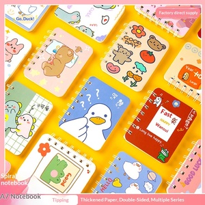 Carnet de notes A7 à spirale, couverture en papier, petit format, mini carnet de poche, agenda, bloc-notes portable pour le bureau, vente en gros - Product Image 3