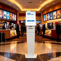 Kiosco Todo en Uno TouchWo de 21.5 Pulgadas con Android, Escáner de Códigos QR, Impresora de Recibos, Color Personalizado, Logotipo OEM ODM para Cine