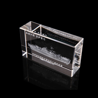 Blocs de verre transparents en cristal K9 de qualité supérieure avec gravure laser 3D personnalisée pour souvenirs et présentoirs de cadeaux, cube en cristal