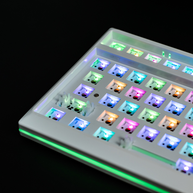 Aflion Hot Swap Mechanical Keyboard Kit DIY Split Keyboard Kit Hotswap Polycarbonate Plate Keyboard Kit