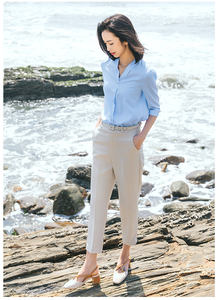 Trajes de negocios de oficina personalizados <span class=keywords><strong>para</strong></span> mujer, las últimas camisas informales y de negocios, traje de falda, traje de profesor, uniformes de recepción de Hotel - Product Image 5