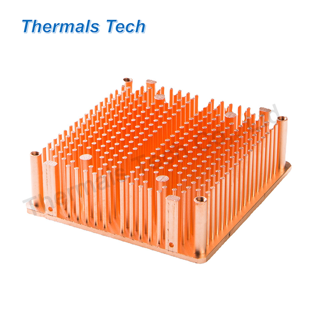 60*60 mm Precision Copper Pin Fin Heat Sink by Source Manufacturers for Computer CPU GPU Cooling