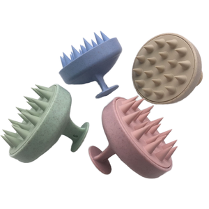 Ionic Silicone <b>Round</b> Scalp Massage <b>Brush</b> Waterproof Hair Care Tool for Scalp Stimulation and Relaxation - Product Image 1
