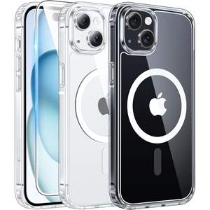 Funda Transparente Magnética para iPhone 15 con Protector de Pantalla Compatible - Product Image 1
