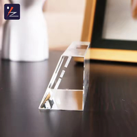 Trophée en cristal K9 poli de style nouveau et luxueux, en forme de trapèze, personnalisé avec impression UV, pour la décoration de la maison