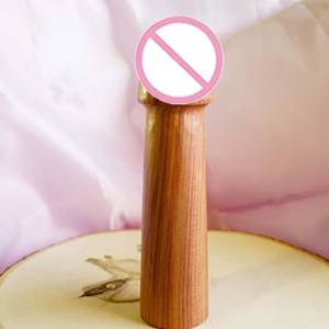 Pénis debout fait à la main en bois de cèdre statue érotique <span class=keywords><strong>phallus</strong></span> décoration sculpture sur bois pénis gode en bois - Product Image 1