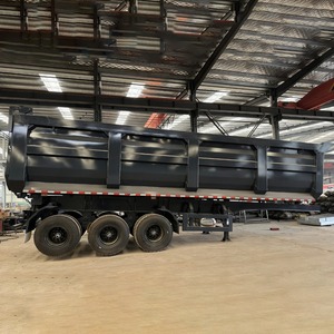 Semi-remorque benne basculante grande capacité <span class=keywords><strong>100</strong></span> tonnes 44 mètres cubes 3 4 6 essieux pour projets de transport lourd - Product Image 3