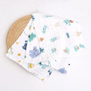<b>Muslin</b> Square <b>Baby</b> Hand Washcloths Soft Cotton Bath Face 6 Layers Extra Absorbent Eco-Friendly Feeding Burp <b>Cloth</b> for Newborn - Product Image 1