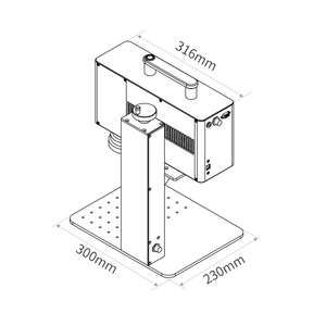 Portable <b>Mini</b> 3D Engraving 355nm/3W/5W UV Handheld Laser Marking Machine for Glass Plastic - Product Image 6