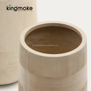 Maceta Duradera de Venta Caliente de Fábrica, Maceta Alta para Jardín Exterior con Orificio de Drenaje, Maceta Moderna de GRC para Hotel - Product Image 5