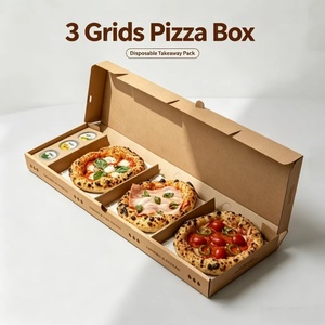 Caja de Pizza de Papel Kraft Directo de Fábrica con Logotipo <span class=keywords><strong>para</strong></span> Entrega de Pizza, Restaurante, Cafetería y Empaque <span class=keywords><strong>para</strong></span> Llevar - Product Image 6
