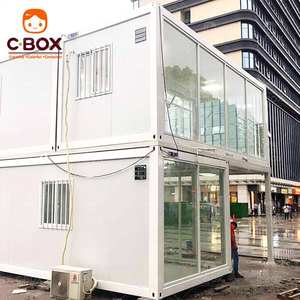 Cbox Casa Contenedor Prefabricada Modular de Dos Pisos, Estilo Moderno, para Cafetería, Bar, Restaurante, Tienda u Oficina - Product Image 1